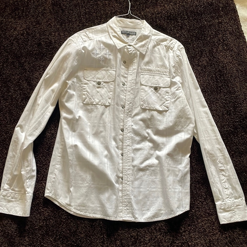 Men’s Affliction long sleeve button up